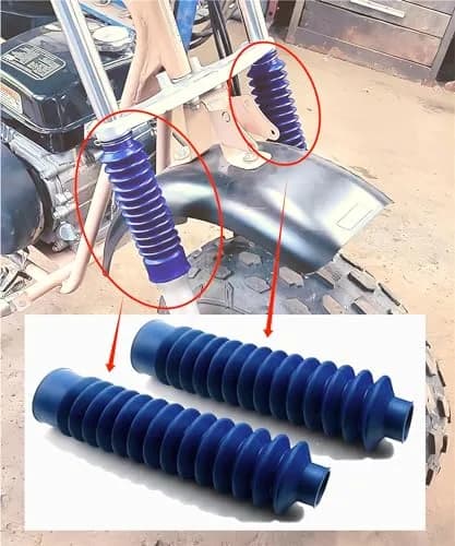 HCLLPS Universal Fork Boots for Honda ATC 200X 1983-1987 | Protects Fork Seals & Tubes thumbnail 4