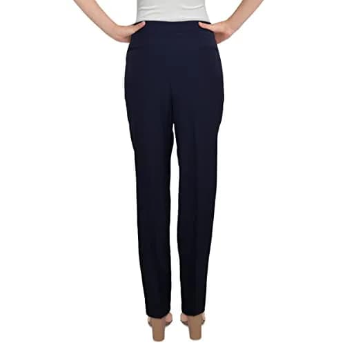 Anne Klein Melange Sabre Stretch Bowie Pant | Slim Fit, Mid Rise, Polyester | US Import thumbnail 2