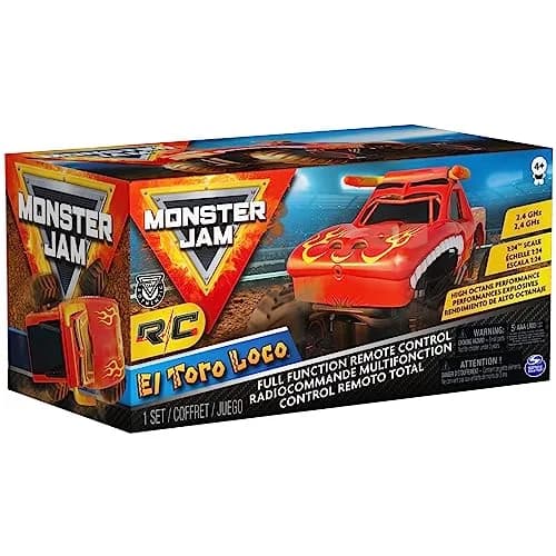 Monster Jam Official El Toro Loco RC Truck 1:24 Scale | ASTM-Tested Remote Control Toy thumbnail 7