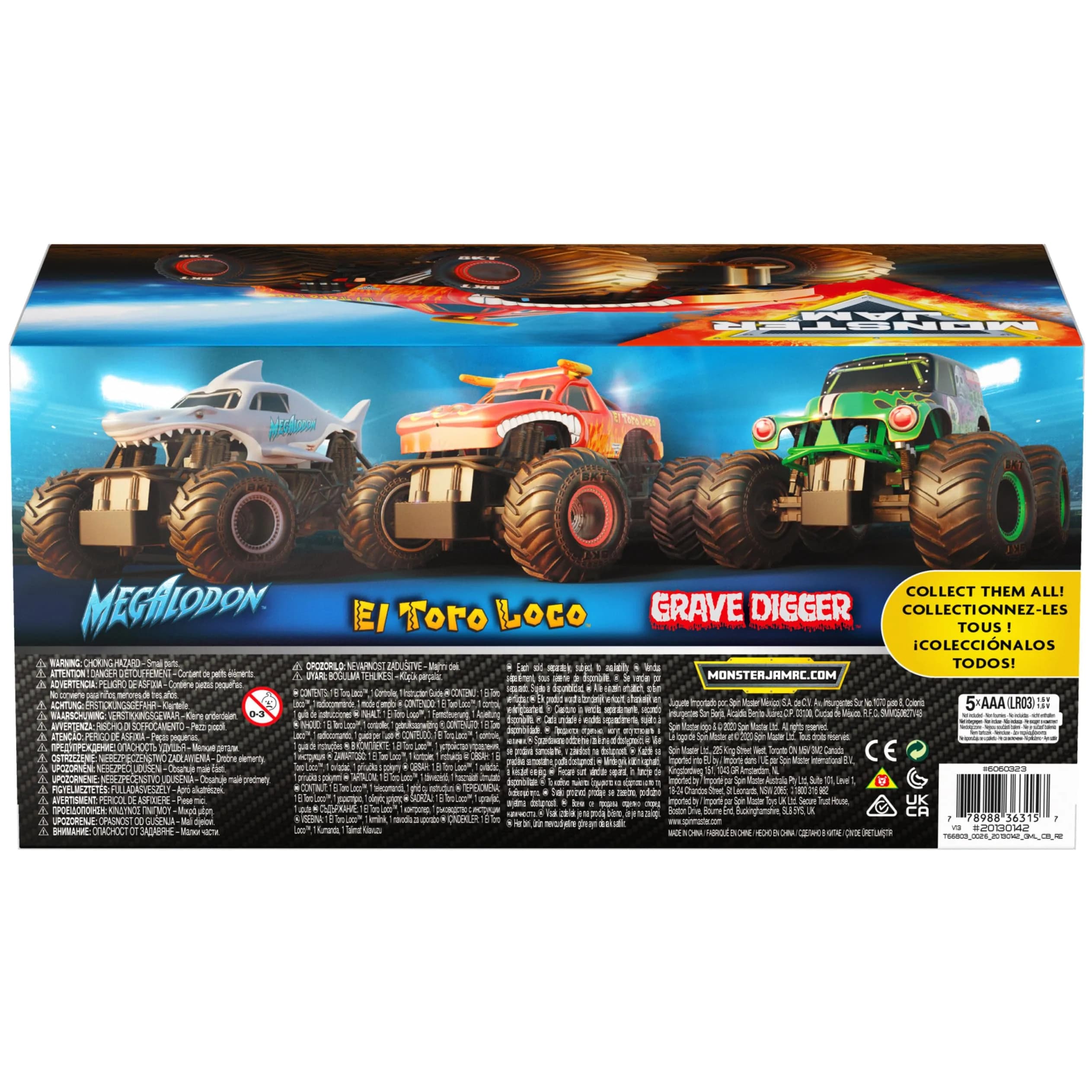 Monster Jam Official El Toro Loco RC Truck 1:24 Scale | ASTM-Tested Remote Control Toy - view 8