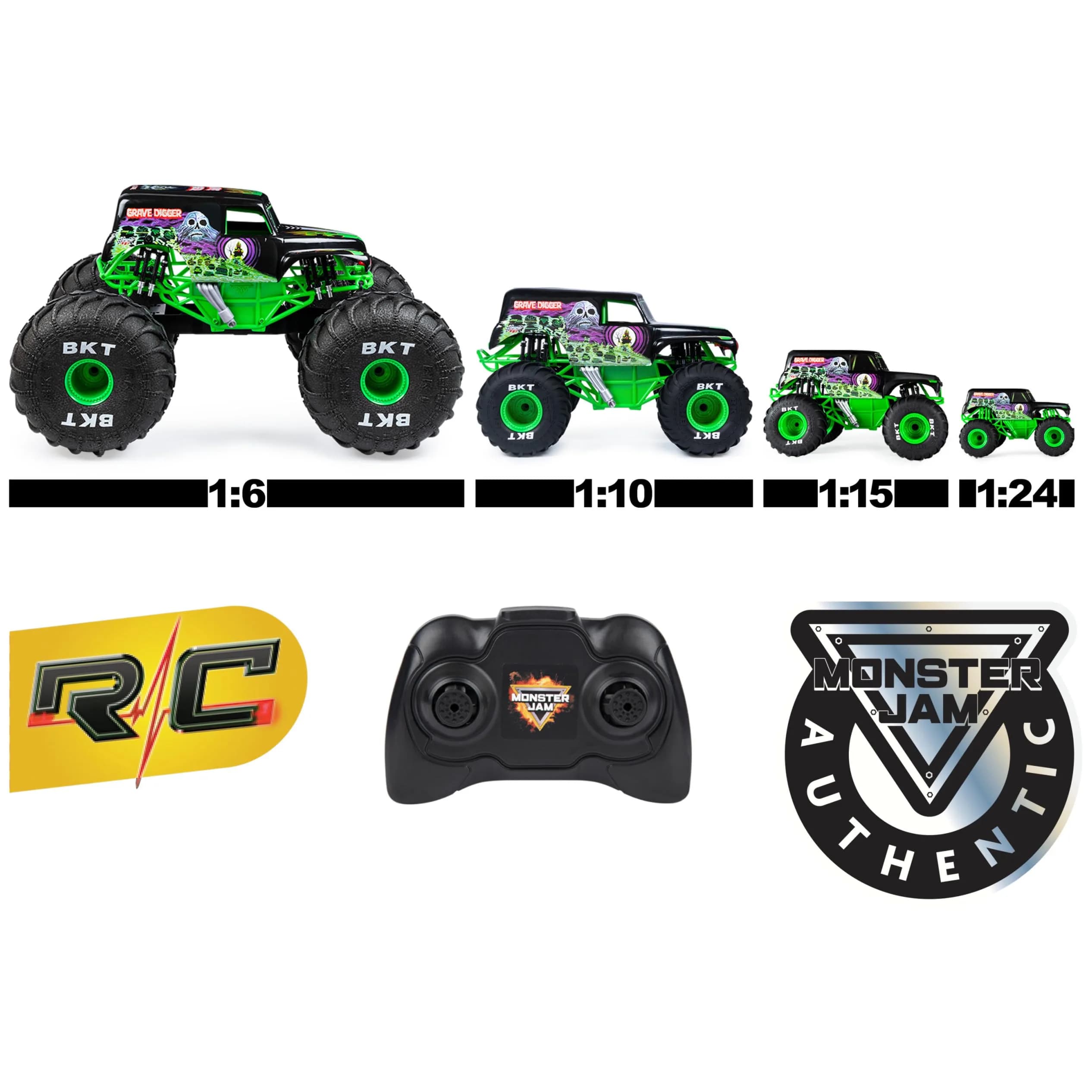 Monster Jam Official El Toro Loco RC Truck 1:24 Scale | ASTM-Tested Remote Control Toy - view 9