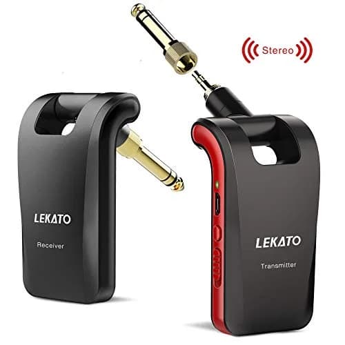 LEKATO WS-60 Wireless Guitar System 2.4GHz Rechargeable Transmitter Receiver | 6 Channels Stereo Mono 1/4” & 1/8” Plugs thumbnail 9