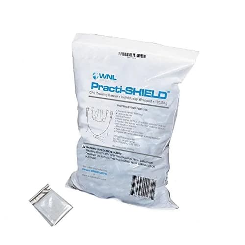WNL Products WL3100IW CPR Manikin Shields, 100 Individually Wrapped thumbnail 1