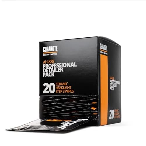 CERAKOTE Ceramic Headlight Restoration Detailer Pack 20 Ceramic Wipes | Restores Clarity & Protects Headlights thumbnail 2