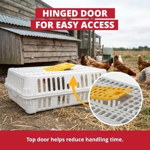 Stromberg's Poultry Transport Crate, Secure Chicken Carrier | Durable Outdoor Bird Cage thumbnail 3