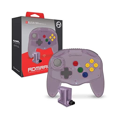 Hyperkin Admiral Premium BT Controller for Nintendo 64 Amethyst Purple | Wireless, Ergonomic & Compatible with PC/Mac/Android thumbnail 1