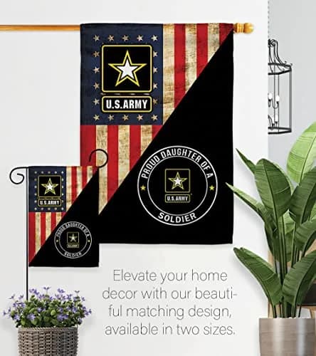 POYOMUK US Military U.S. Army Proud Daughter of A Soldier Flag 12" x 18.5" | Double-Sided Garden Banner thumbnail 8