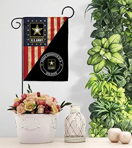 POYOMUK US Military U.S. Army Proud Daughter of A Soldier Flag 12" x 18.5" | Double-Sided Garden Banner thumbnail 9