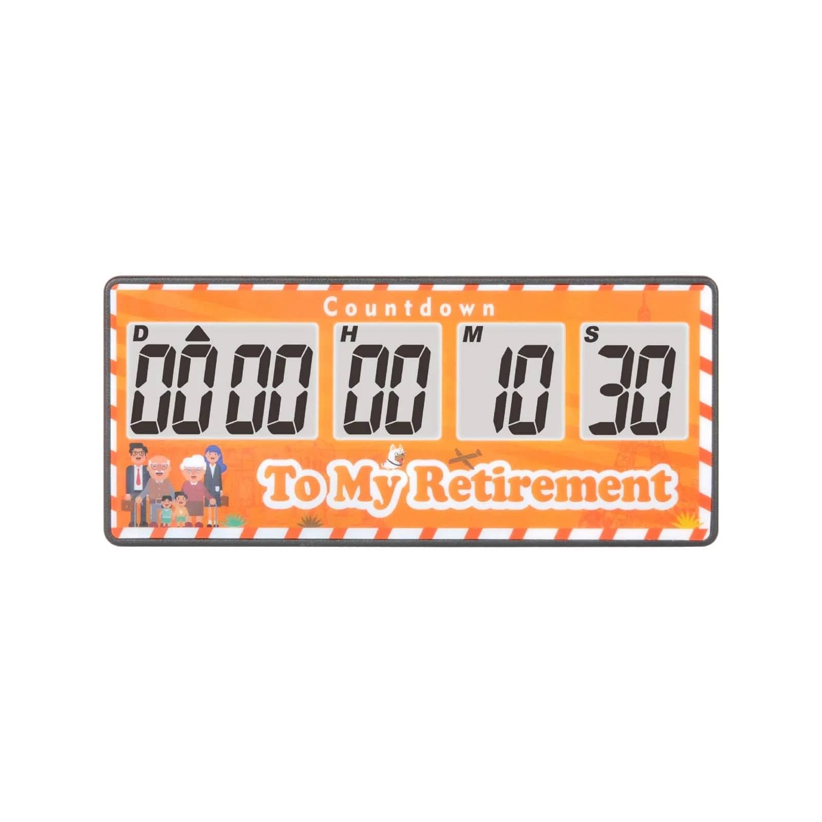 Jayron 9999 Day Digital Countdown Timer Yellow | 27 Years Max Count | Pause & Resume Function - main product image