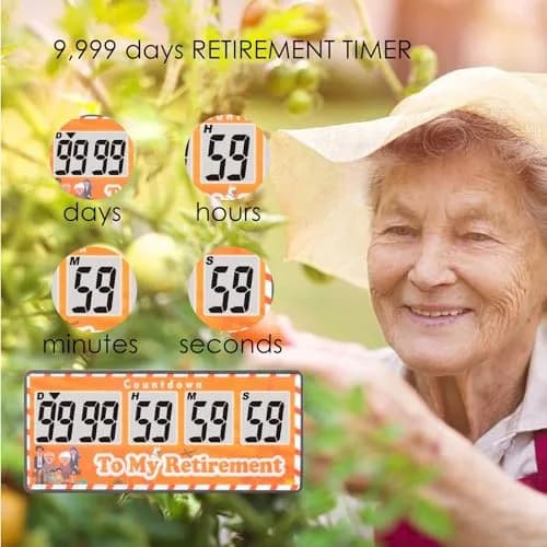 Jayron 9999 Day Digital Countdown Timer Yellow | 27 Years Max Count | Pause & Resume Function thumbnail 5