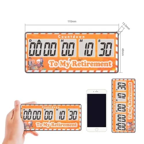 Jayron 9999 Day Digital Countdown Timer Yellow | 27 Years Max Count | Pause & Resume Function thumbnail 6