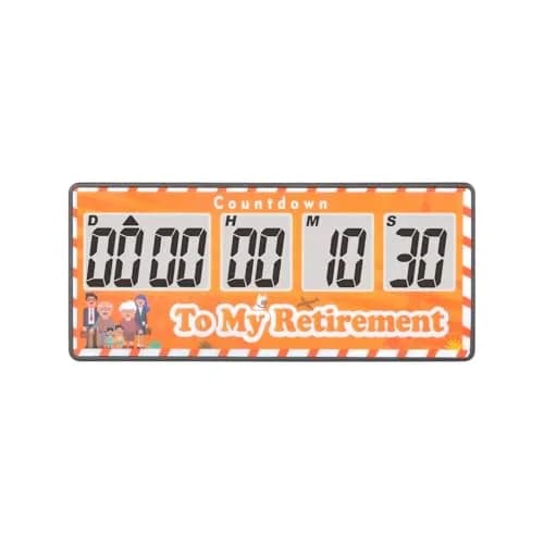 Jayron 9999 Day Digital Countdown Timer Yellow | 27 Years Max Count | Pause & Resume Function thumbnail 1