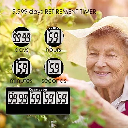 Jayron Digital Countdown Timer 9999 Days, 120 Hours, 59 Minutes, 59 Seconds | Black LCD Display with Magnet thumbnail 5