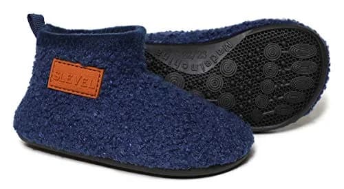 ditont Toddler Slippers Non-Slip Lightweight Indoor Winter Fuzzy Warm Kids Grip First Walking House Home Shoes Bootie for Boys Girls thumbnail 2
