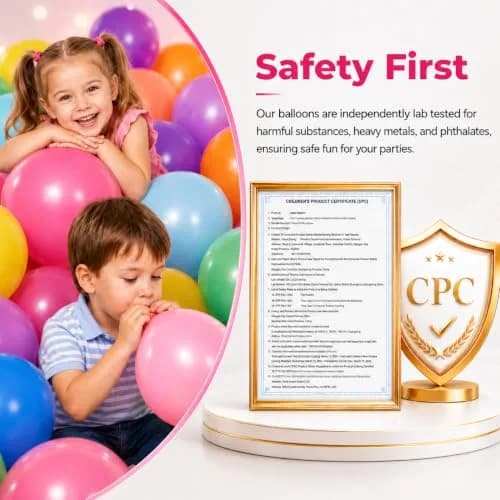 Bezente Silver Metallic Chrome Latex Round Helium Balloons 100 Pack 12 inch | Premium Quality Party Balloons thumbnail 4