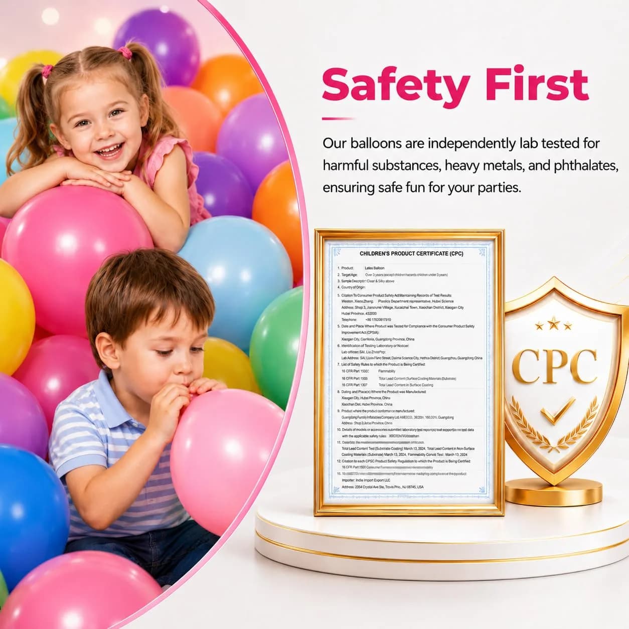Bezente Gold Metallic Chrome Latex Helium Round Balloons 100 Pack 12 inch | Party Decorations for Indian Events - view 4