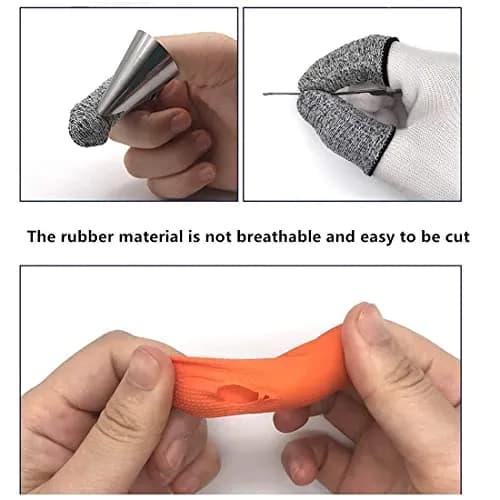 JADE KIT 20 PCS Finger Cots Cut Resistant Protector | Anti-Slip, Reusable, Breathable thumbnail 5