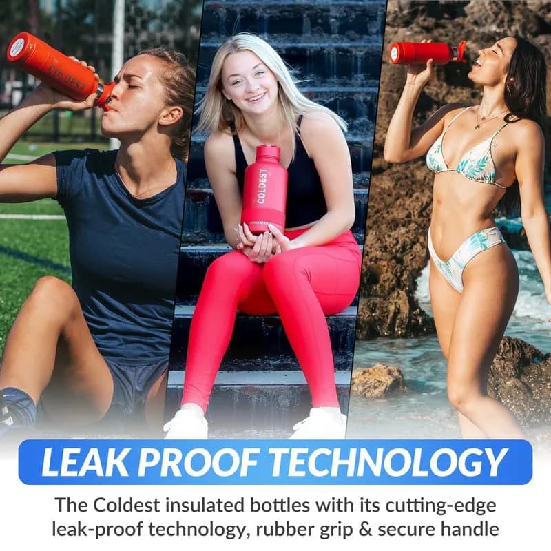 The Coldest Water Insulated Water Bottle with Straw Lid 890ml (30 oz) | Keeps Drinks Cold 36 Hrs, Hot 13 Hrs thumbnail 6