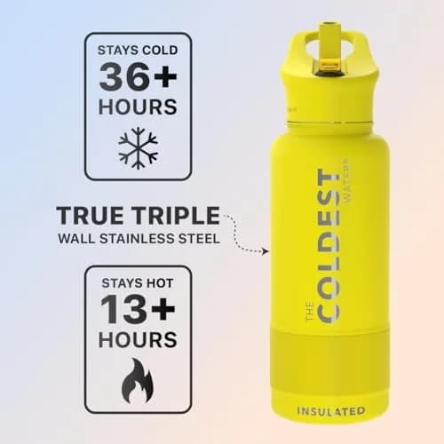 The Coldest Water Insulated Water Bottle with Straw Lid 890ml (30 oz) | Keeps Drinks Cold 36 Hrs, Hot 13 Hrs thumbnail 2