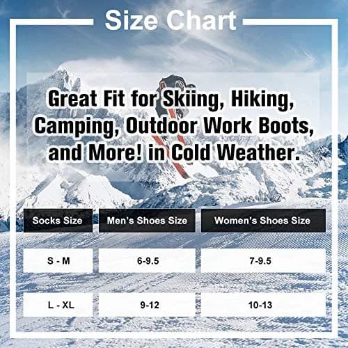 Busy Socks Winter Warm Thick Thermal Crew Boot Socks Large | Insulated & Moisture-Wicking for Extreme Cold thumbnail 5