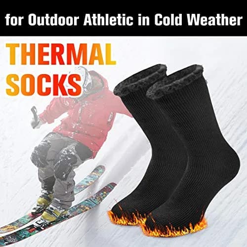 Busy Socks Winter Warm Thick Thermal Crew Boot Socks Large | Insulated & Moisture-Wicking for Extreme Cold thumbnail 6