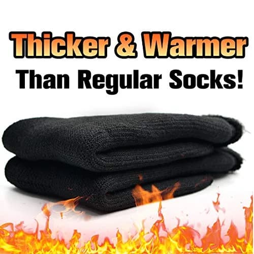 Busy Socks Winter Warm Thick Thermal Crew Boot Socks Large | Insulated & Moisture-Wicking for Extreme Cold thumbnail 2