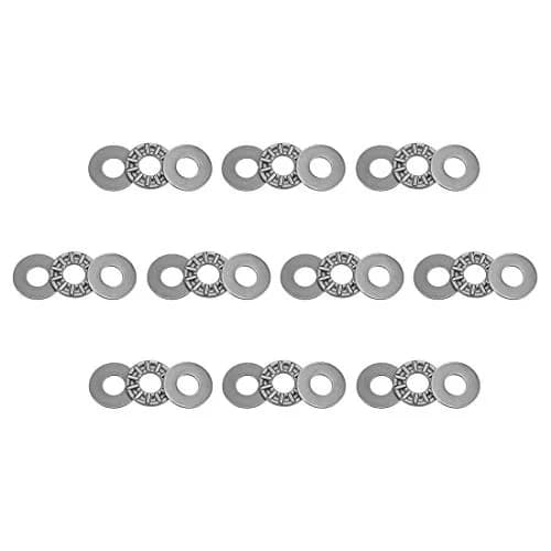 uxcell AXK0819 Thrust Needle Roller Bearings with Washers 8mm Bore 19mm OD 2mm Width 10pcs | High-Quality Industrial Components thumbnail 1