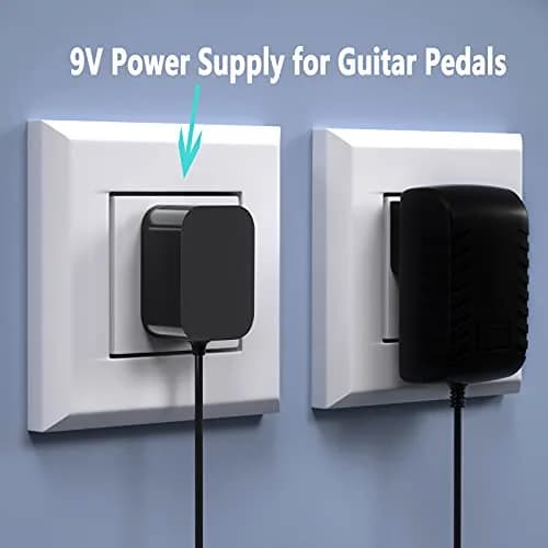 WUKUR 9V Guitar Pedal Power Supply 1A Tip Negative | Noise-Filtered, ETL Listed thumbnail 5