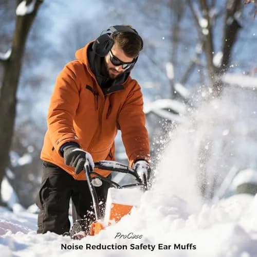 ProCase SNR33dB Noise Reduction Ear Muffs, Adult Hearing Protection, 33dB NRR | Certified for Shooting & Industrial Use thumbnail 7