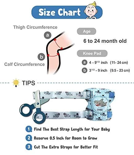 Simply Kids Baby Knee Pads for Crawling (2 Pairs) | CPSIA Certified Toddler Protector (70-120 chars) thumbnail 5