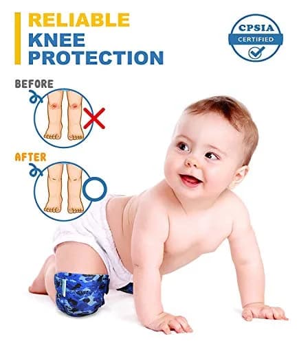 Simply Kids Baby Knee Pads for Crawling (2 Pairs) | CPSIA Certified Toddler Protector (70-120 chars) thumbnail 3
