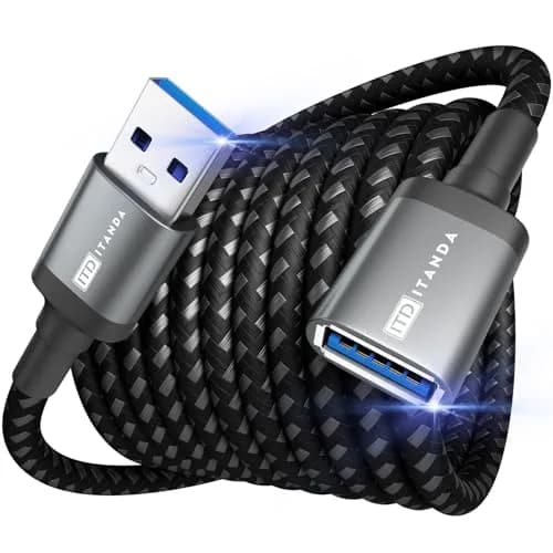 ITD ITANDA 10ft (3.05m) USB 3.0 Extension Cable | 5Gbps Data Transfer & Charging thumbnail 1