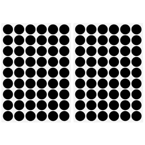 ZXUEZHENG Self-Adhesive Screw Hole Stickers Black 21mm (0.83") | Covers Furniture Screw Holes for a Clean Finish thumbnail 1