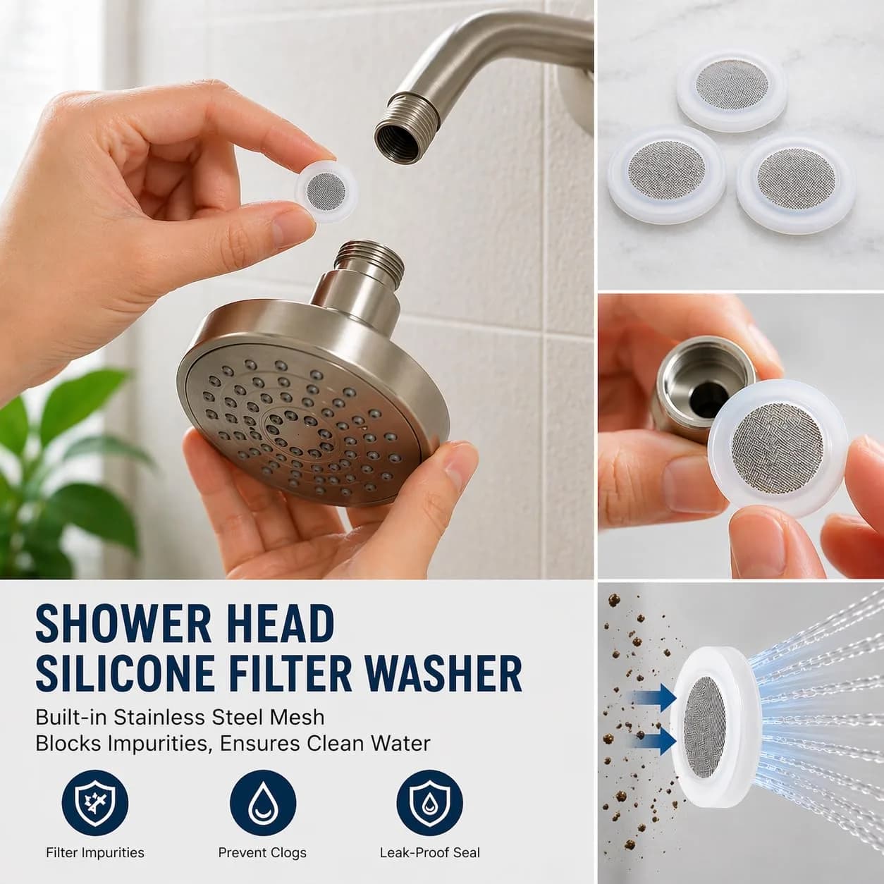 Olivia tree Black 20 pcs Silicone Washer Set | Prevents Leaks & Restricts Flow - view 8