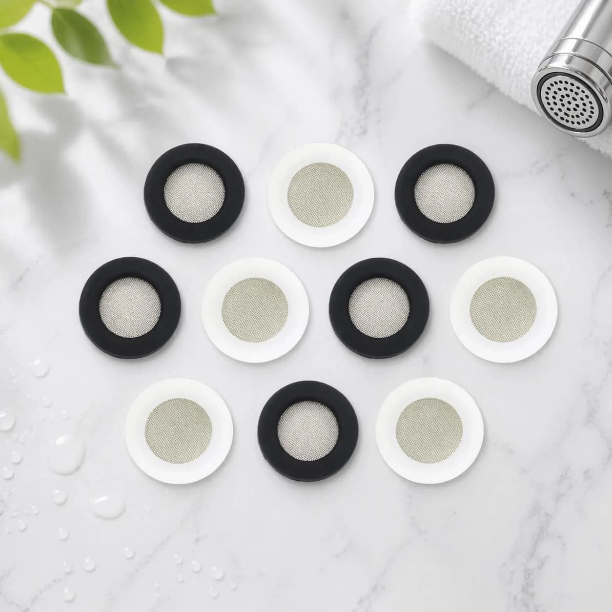 Olivia tree Black 20 pcs Silicone Washer Set | Prevents Leaks & Restricts Flow - view 9