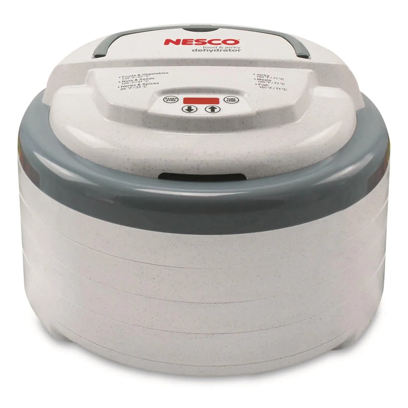 NESCO Food Dehydrator Digital 4 Trays | Even Heat, Expandable, USA Made — Grey