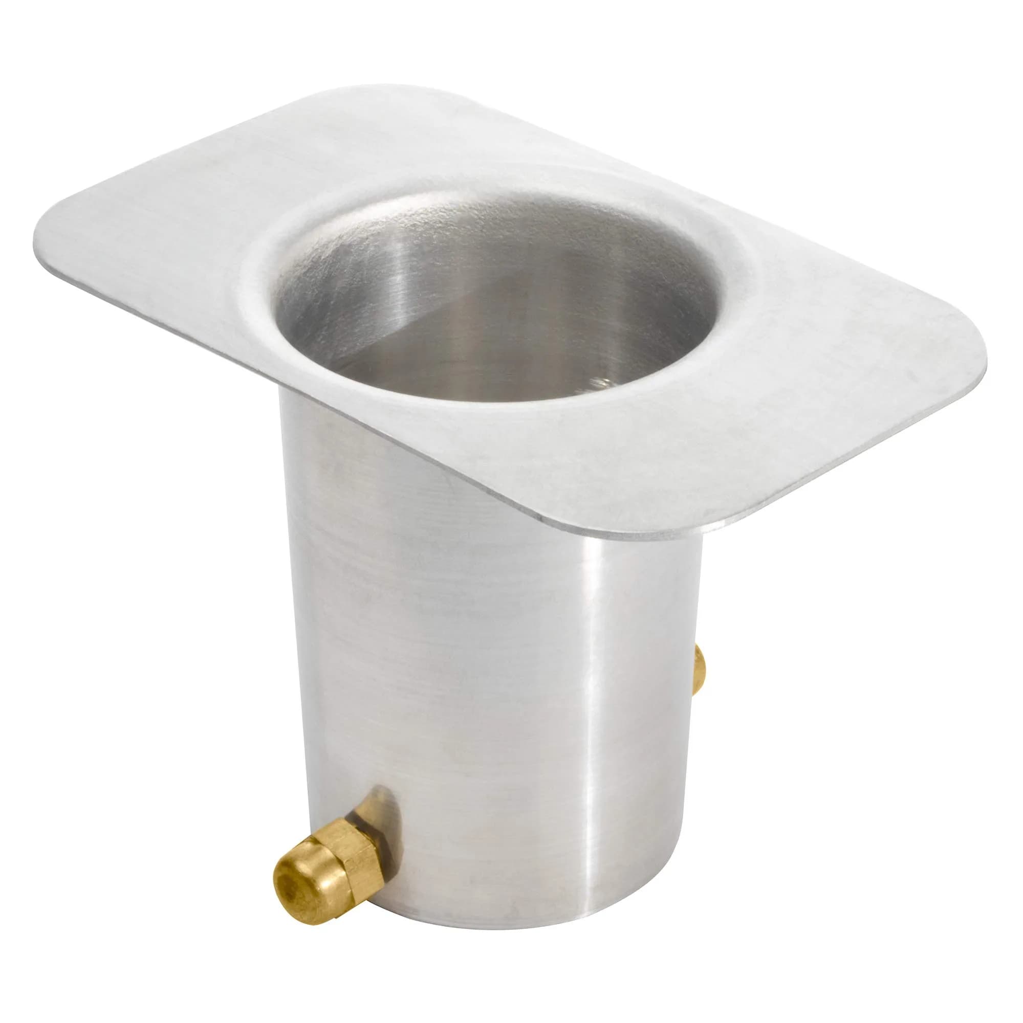 Monarch Rain Chains Aluminum Mill Finish Gutter Adapter with Brass Bolt | 5 x 3.5 x 3 inches - main product image