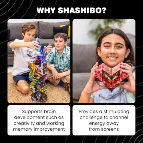 Shashibo DODECA Magnetic Puzzle Cube Confetti 6cm (2.3in) | STEM/STEAM Educational Toy for Kids & Adults thumbnail 4