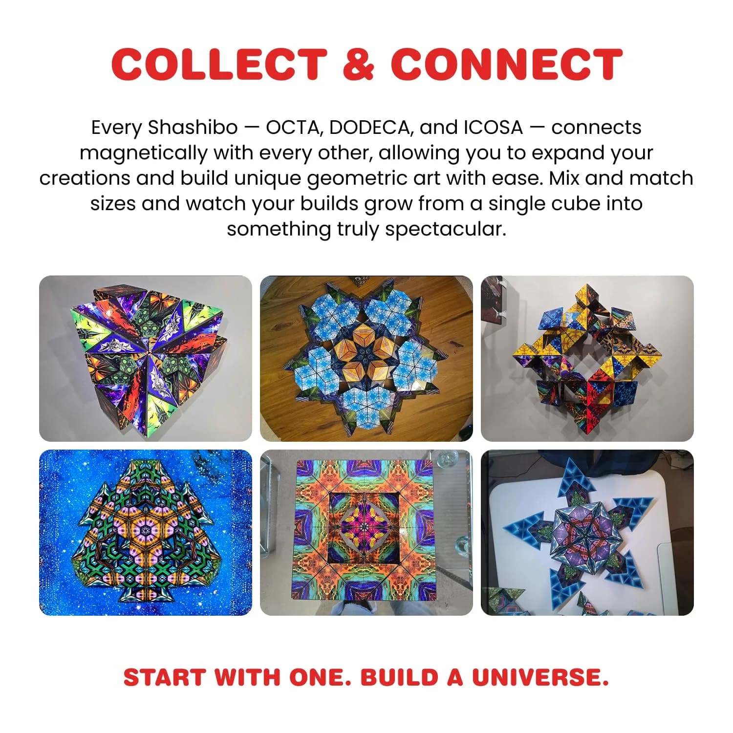 Shashibo Confetti Dodeca Shape-Shifting Fidget Cube - 100+ Amazing Shapes | ASTM-Tested Educational Puzzle Toy - view 5