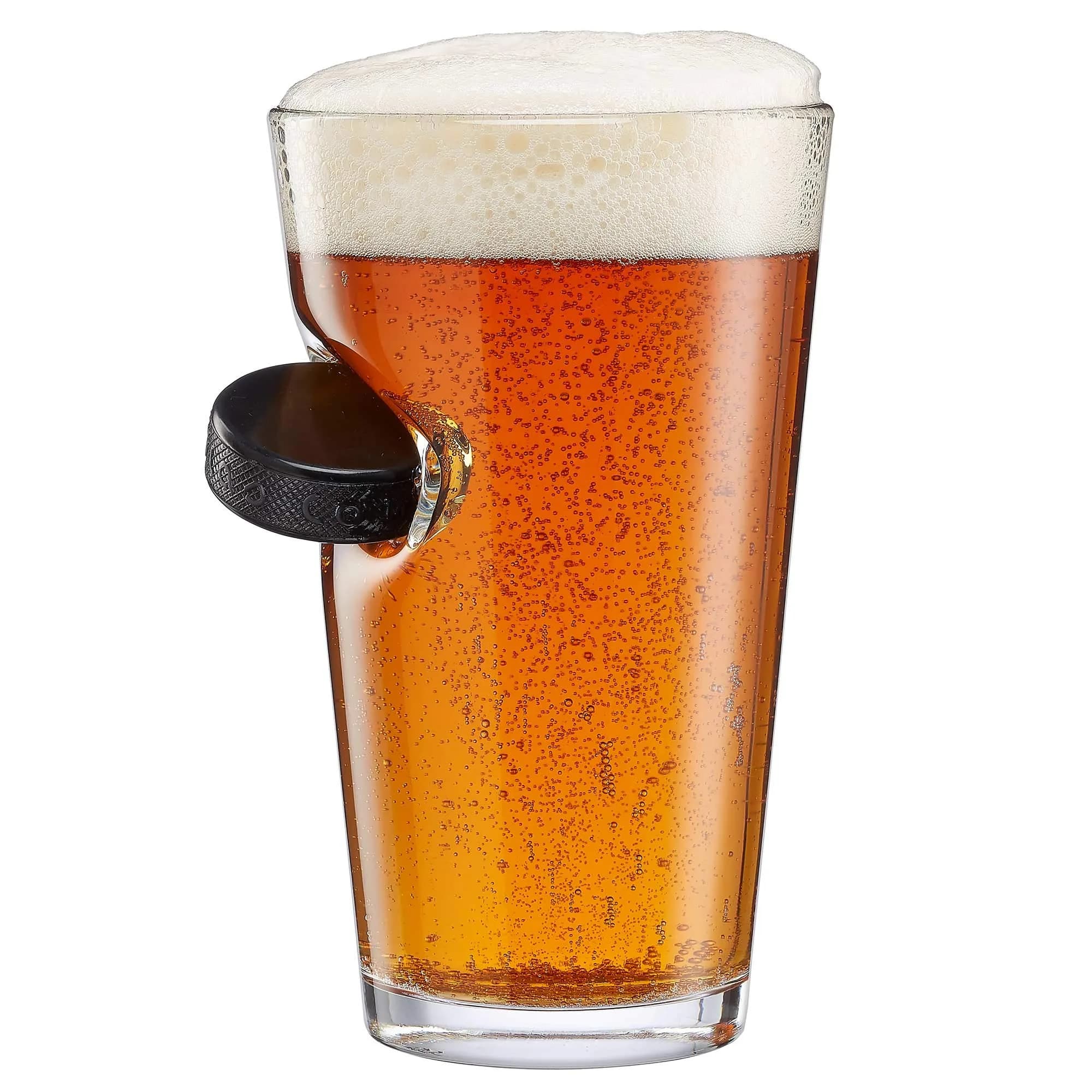 BenShot Hockey Puck Pint Glass - 16oz | Made in the USA