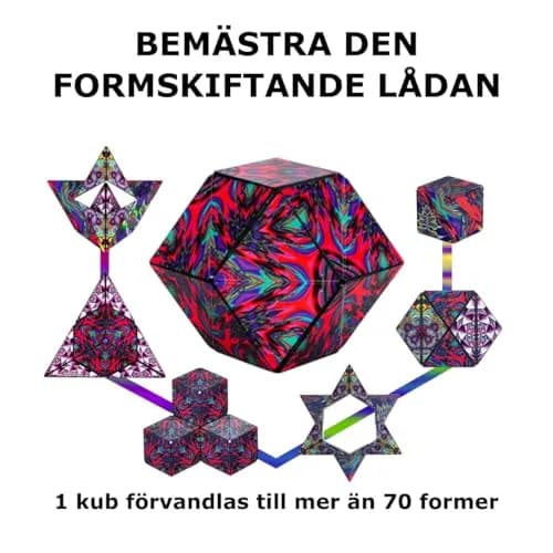 Shashibo DODECA Magnetic Puzzle Cube Chaos 5.8cm (2.3in) | STEM Educational Fidget Toy thumbnail 6
