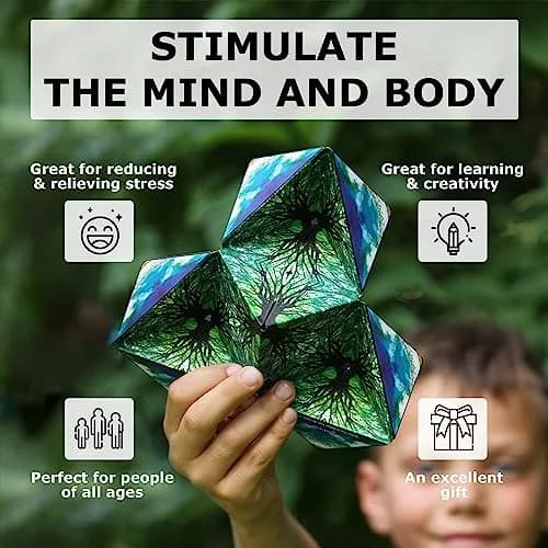 Shashibo DODECA Magnetic Puzzle Cube Mystic Ocean 5.8cm (2.3in) | STEM Educational Fidget Toy thumbnail 4