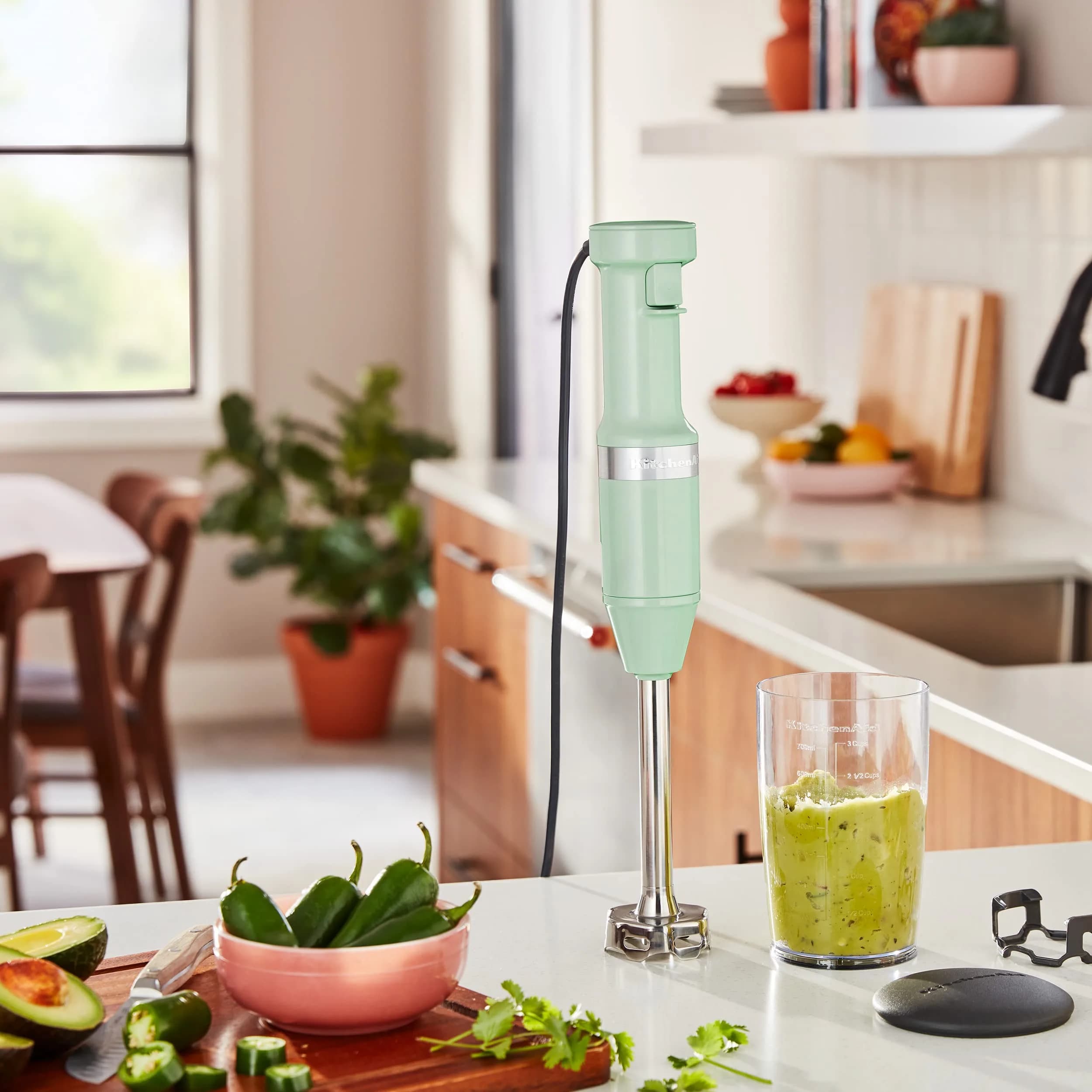KitchenAid Variable Speed Corded Hand Blender KHBV53 Pistachio | 180W Power for Smoothies & Soups - view 4