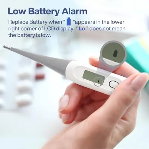 Boncare Digital Thermometer for Adults, Kids & Babies, Gray | Accurate & Fast 10-Second Reading thumbnail 7