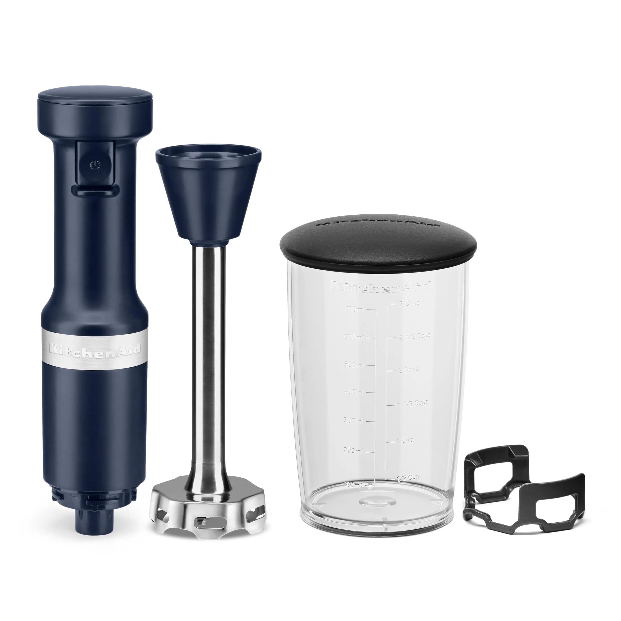 KitchenAid Variable Speed Corded Hand Blender KHBV53 Ink Blue 180W (0.26 L) | Blends Smoothies, Soups, Sauces - view 3
