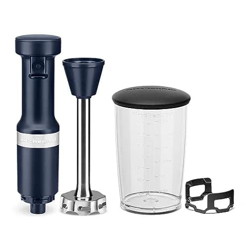 KitchenAid Variable Speed Corded Hand Blender KHBV53 Ink Blue 180W (0.26 L) | Blends Smoothies, Soups, Sauces thumbnail 3