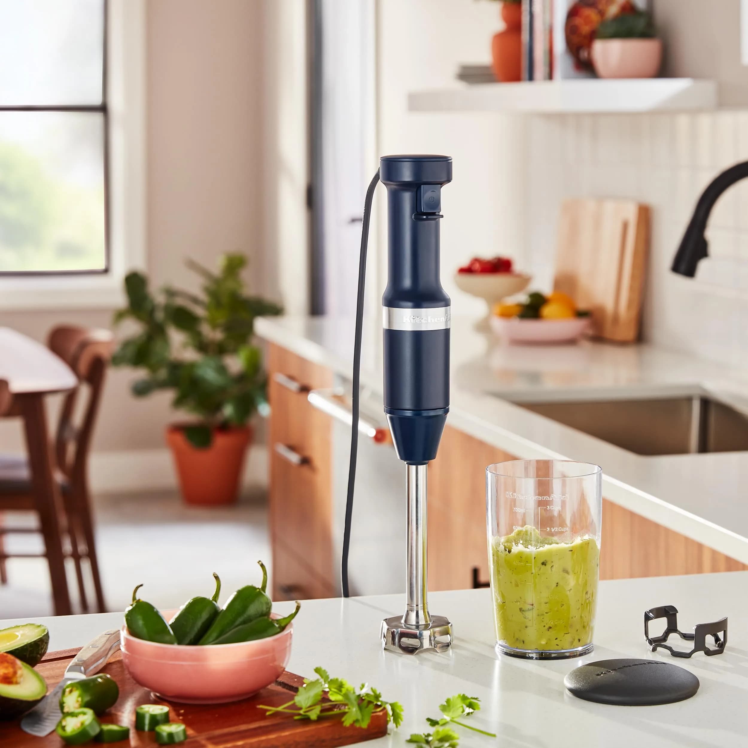 KitchenAid Variable Speed Corded Hand Blender KHBV53 Ink Blue 180W (0.26 L) | Blends Smoothies, Soups, Sauces - view 4