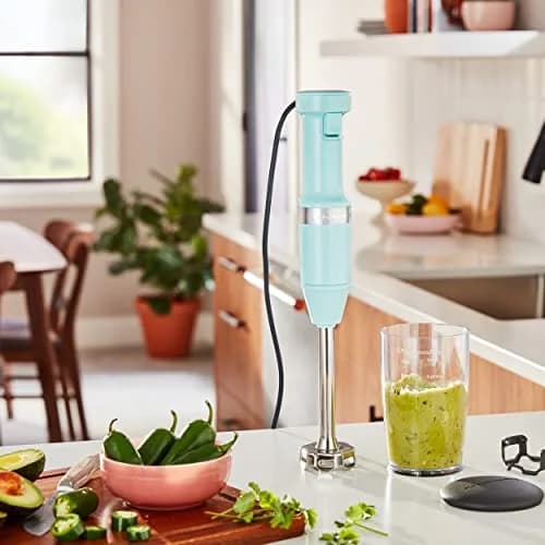KitchenAid Variable Speed Corded Hand Blender KHBV53 Ice Blue | 180W Power for Smoothies & Soups thumbnail 4