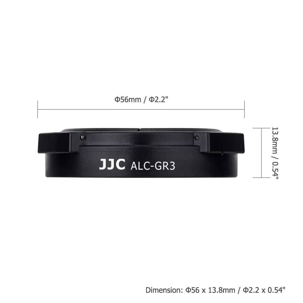 JJC Auto Lens Cap for Ricoh GR III GR III HDF, 56mm (2.2 inches) Diameter | Protects Lens from Dust, Moisture & Scratches - view 8