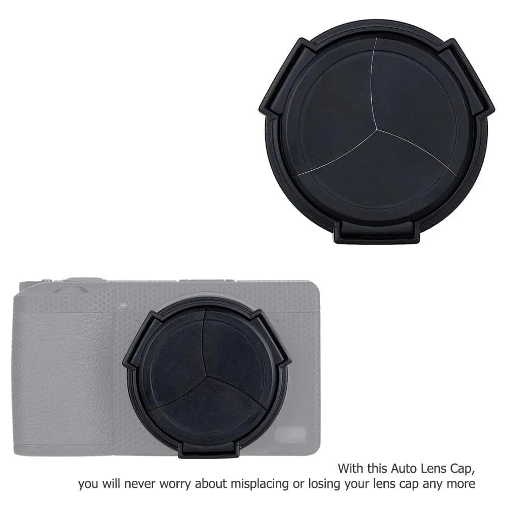 JJC Auto Lens Cap for Ricoh GR III GR III HDF, 56mm (2.2 inches) Diameter | Protects Lens from Dust, Moisture & Scratches - view 2